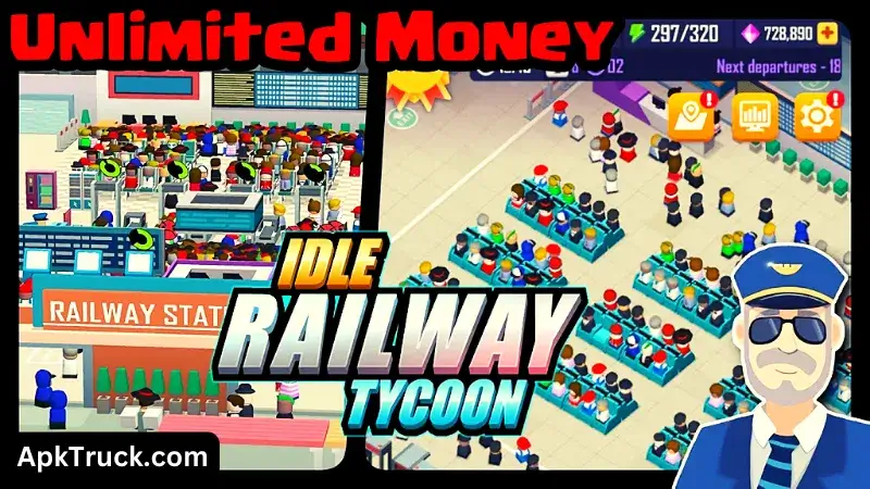 idle railway tycoon mod apk unlimited money and gems